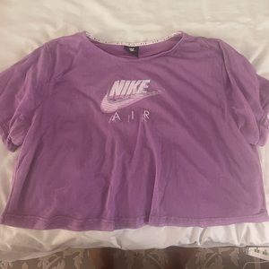 Gently Used Woman’s Plus Size 2X Purple Nike Mesh Crop Top